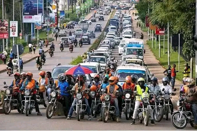 Kampala Traffic Jam Continues To Be Dominated By Bodaboda Riders & Taxis Amidst Coming Events.
