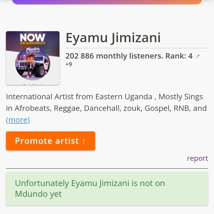 Mdundo Temporarily Blocked My Music Page After Hitting 1 million Streams Plus, My 5 million Uganda Shillings Will be losts .
