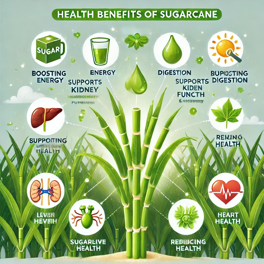 The health benefits of eating sugarcane on daily basis